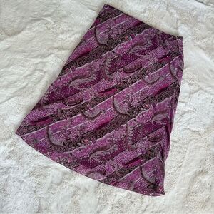 Vintage AGB purple flowy midi skirt (whimsigoth style)
